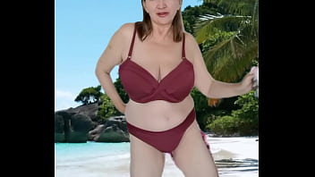 Naughty busty gilf having fun