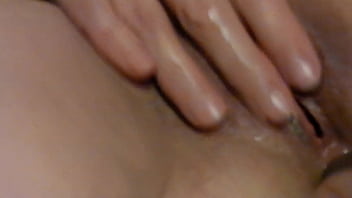 Butt probe makes her cum