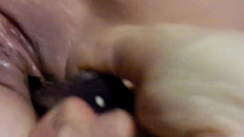 Butt probe makes her cum