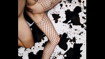 Amateur home video with beautiful skinny wife