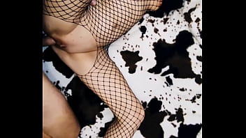 Amateur home video with beautiful skinny wife