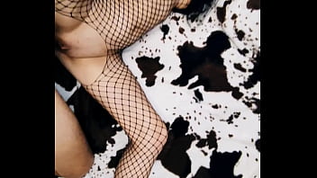 Amateur home video with beautiful skinny wife