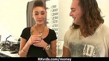 Sexy teen nails her butt on hard dick for cash 2