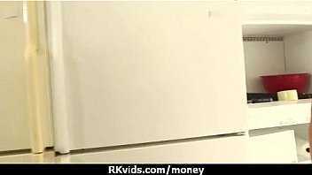 Sexy teen nails her butt on hard dick for cash 2