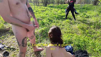 We are watched wild fucking in public