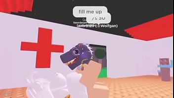 Bunny girl and hippo having sex