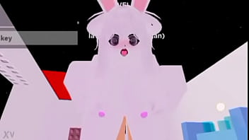 Bunny girl and hippo having sex