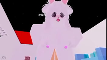 Bunny girl and hippo having sex