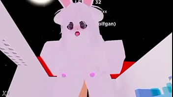 Bunny girl and hippo having sex