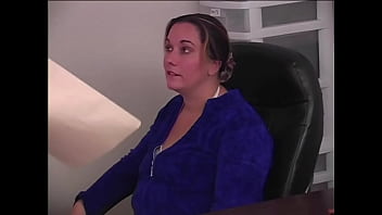 Taylor mature chubby milf's boss strips her before spanking & fucking her