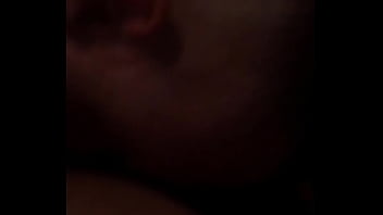 Outside getting tongued