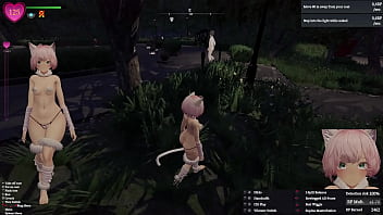 Secret flasher manaka walking in park voyeur game