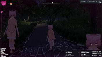 Secret flasher manaka walking in park voyeur game