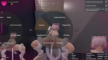 Secret flasher manaka walking in park voyeur game