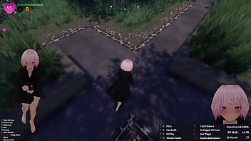 Secret flasher manaka walking in park voyeur game