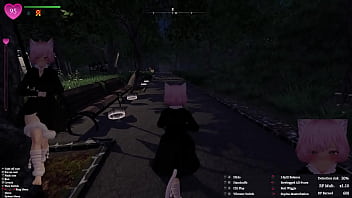 Secret flasher manaka walking in park voyeur game