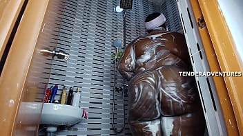 Hottest shower sex ever with big booty black beauty