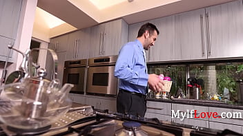 Trophy milf makes easter fun for her husband