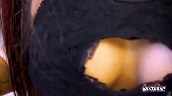 Brunette horny coeds meredith and sofia share a hard cock to suck and ride