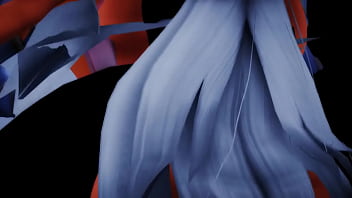 Futa haku fights luka mmd