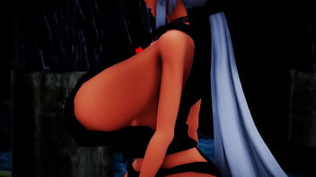 Futa haku fights luka mmd