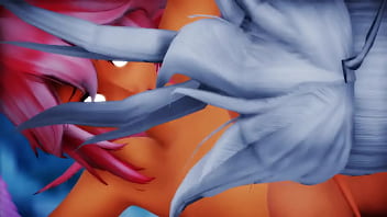 Futa haku fights luka mmd