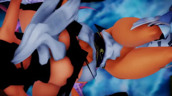 Futa haku fights luka mmd