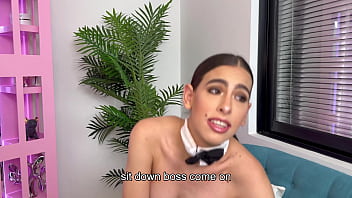 Latina big tits secretary gets busted masturbating by her big black cock boss and ends up fucking him desperately to avoid getting fired in a full office roleplay alicia trece