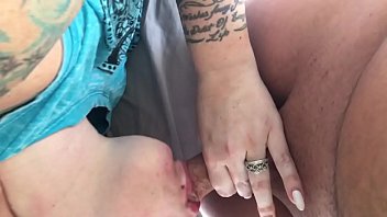 Girlfriend sucks gags takes a hard cock from behind