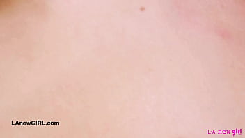 Stunning blonde model naked close up