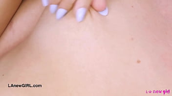 Stunning blonde model naked close up