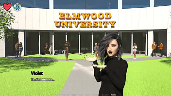 Elmwood university #23 romantic date night with goth college girl