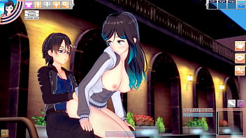 Hentai beauty grace enjoys time at her pool with guy