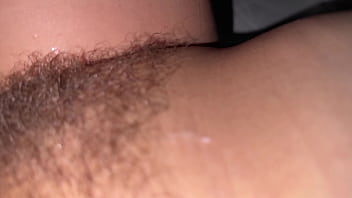 Rubbing her with lotion until i cum on her pov