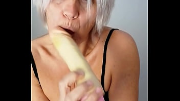 Sabinaagos plays with her dildo waiting for her husband's cock