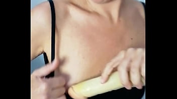 Sabinaagos plays with her dildo waiting for her husband's cock