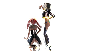 Horny lesbian girls kanon & aria having fun mmd by tsunpai