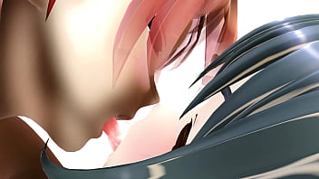 Horny lesbian girls kanon & aria having fun mmd by tsunpai