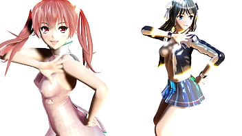 Horny lesbian girls kanon & aria having fun mmd by tsunpai Horny lesbian girls kanon & aria having fun mmd by tsunpai