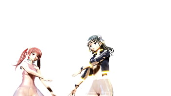 Horny lesbian girls kanon & aria having fun mmd by tsunpai