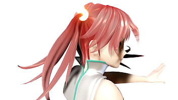 Horny lesbian girls kanon & aria having fun mmd by tsunpai