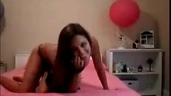 Hot young brunette dance