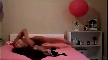 Hot young brunette dance