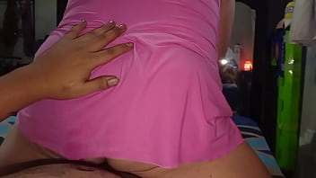 Reverse cowgirl with a mature big ass milf