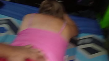 Reverse cowgirl with a mature big ass milf