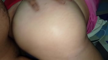 Reverse cowgirl with a mature big ass milf