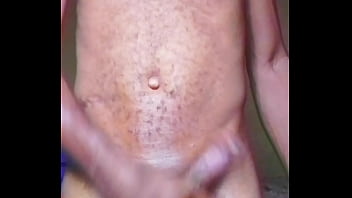 Lonely african man touches his cock and ass after dancing naked