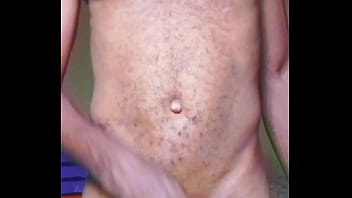 Lonely african man touches his cock and ass after dancing naked