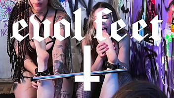 Another day with feet training of a naughty slave