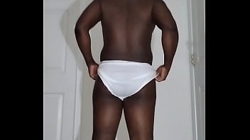 My first time masturbating since august 24th of this year and wearing white underwear 1